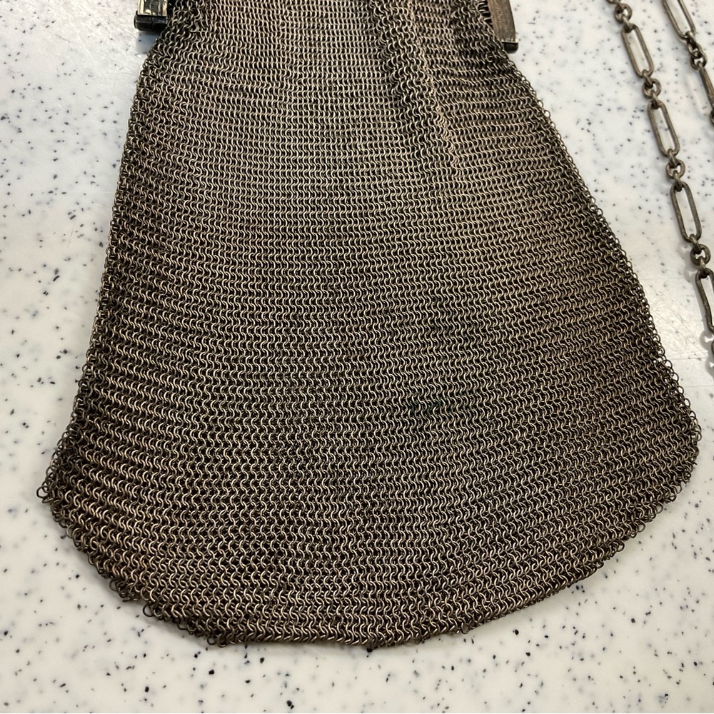Vintage 1920’s German Chainmail Mesh Evening Bag Purse - Picture 3 of 7